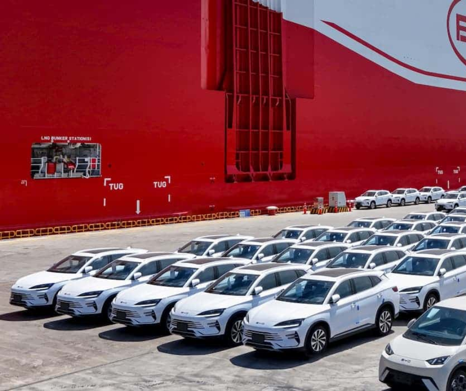 BYD : transport de voitures