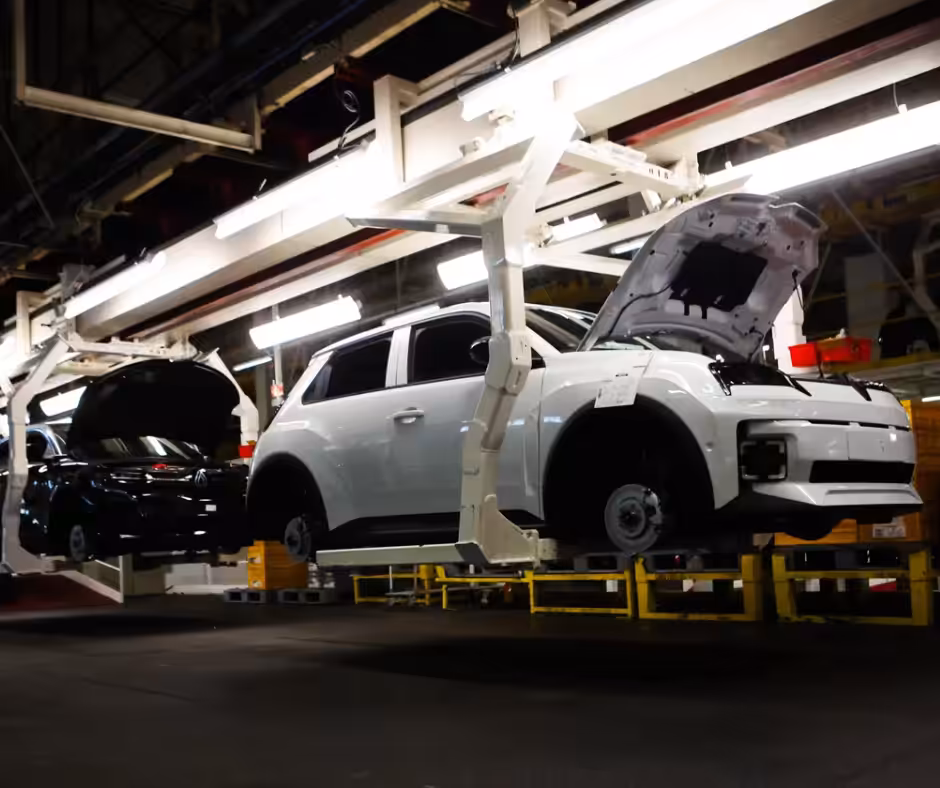 usine voiture électrique transport mai 2025