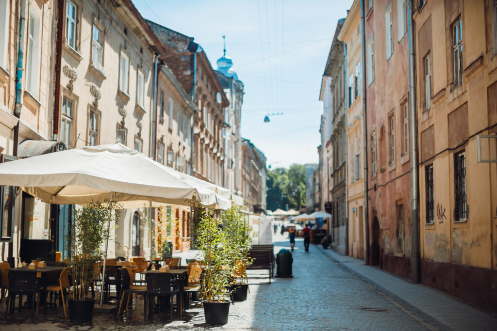 rue d'une ville