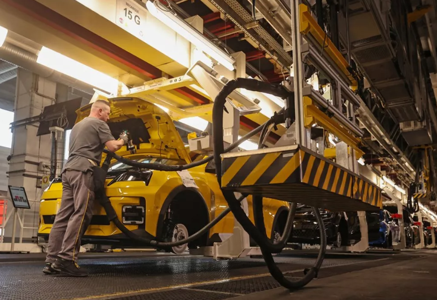 usine de voitures électriques