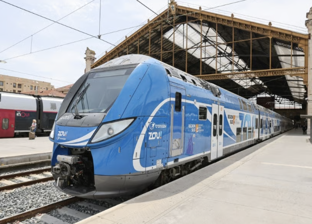 gare ferroviaire avec un TER