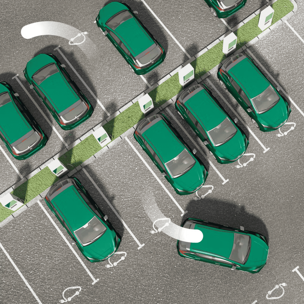 des voitures sur un parking