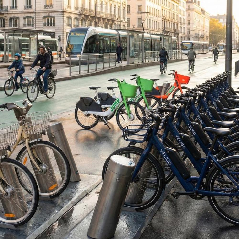 des vélos en libre-service