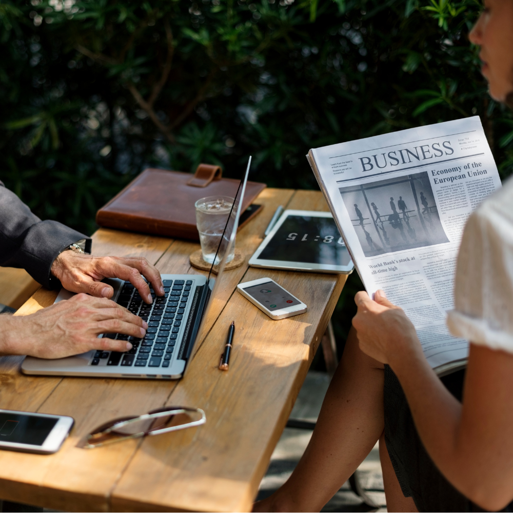 une équipe de relations presse