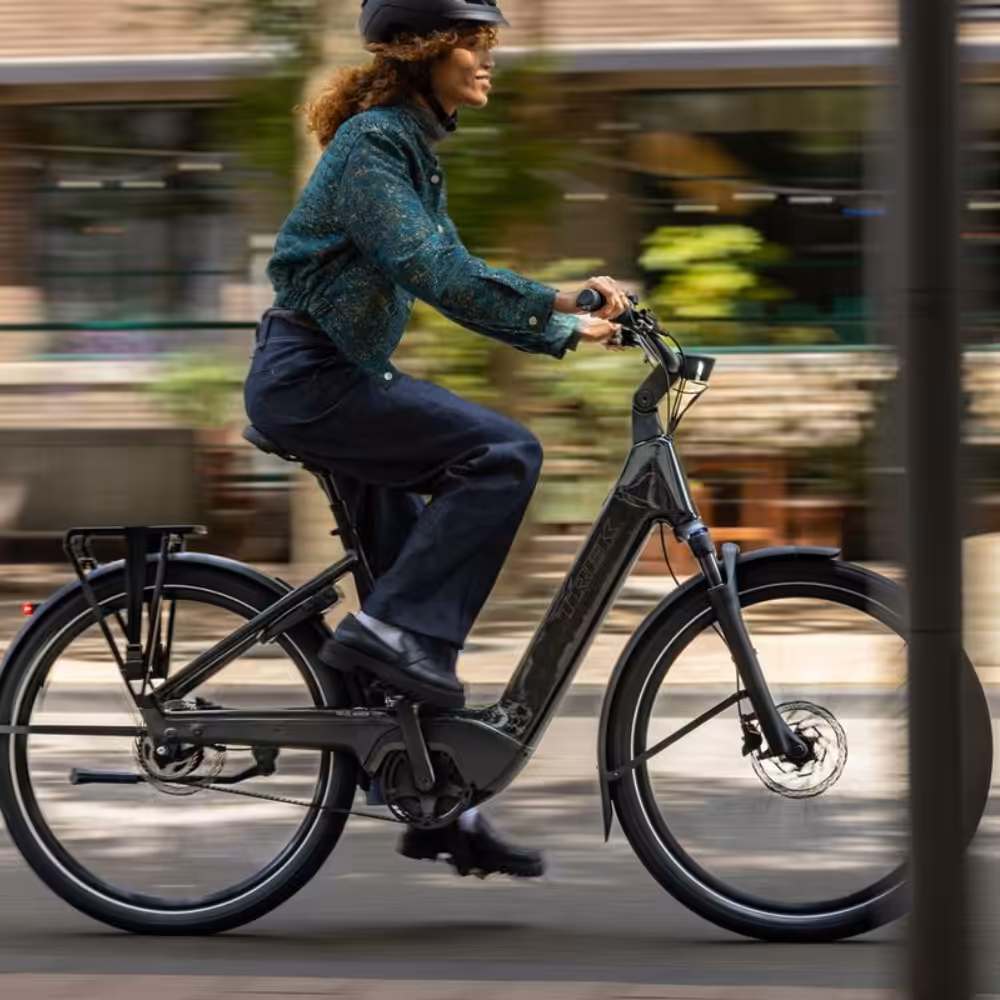 une cycliste